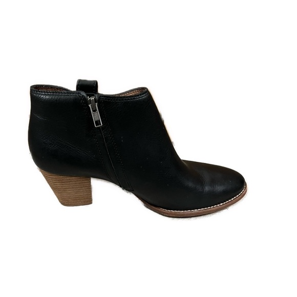 Madewell Women’s The Billie Ankle Boot Black Leather- Size 10 - Picture 1 of 8